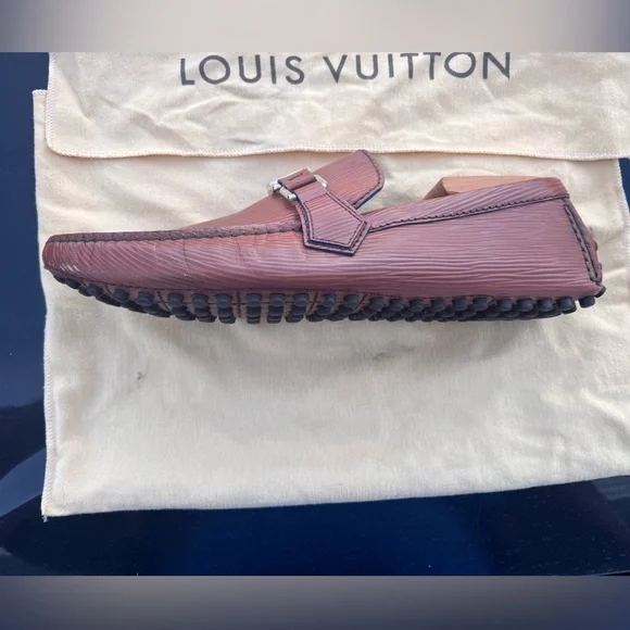 Louis Vuitton Tan Loafers with Gold Detail display picture 1